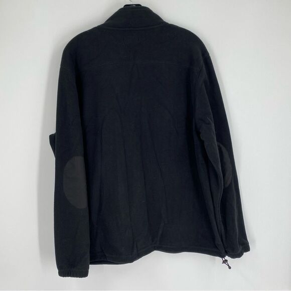 Croft & Barrow Men's Black Zip-Up Fleece Jacket size L - Picture 3 of 3
